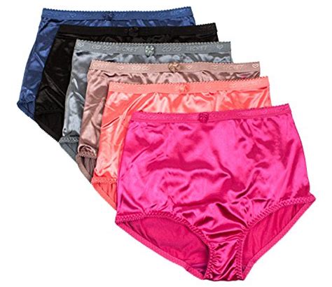barbra lingerie women s satin full coverage brief panties 6 pack satin brief xl buy online