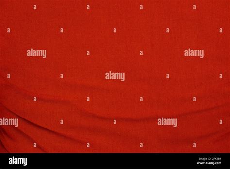 Red Wrinkled Fabric Texture For Background Stock Photo Alamy