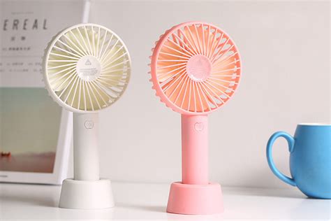 Usb Mini Fan Handheld Summer Cooling Fan For Kids Children Student Blue