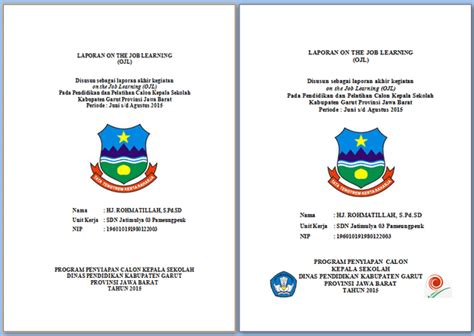 Berikut ini adalah format contoh laporan kegiatan yang baik dan bisa dikembangkan sendiri sesuai dengan jenis kegiatan yang diikuti. Contoh Laporan OJL Calon Kepala Sekolah Lengkap - Arsip ...
