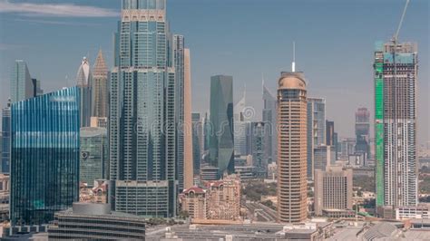 Aerial View Of Dubai International Financial Centre Difc District