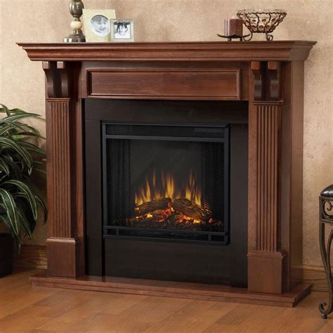 Real Flame Ashley 48 In Electric Fireplace In Mahogany 7100e M The