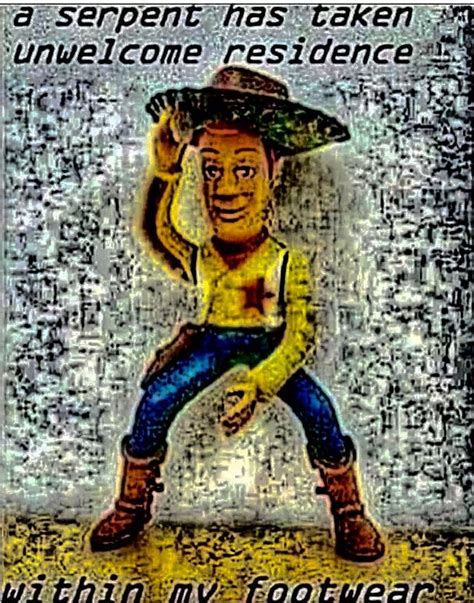 Woody Toy Story Theres A Snake In My Boot Explained In
