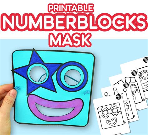 Numberblocks Mask 2 To 5 Fun Printables For Kids Printable Paper