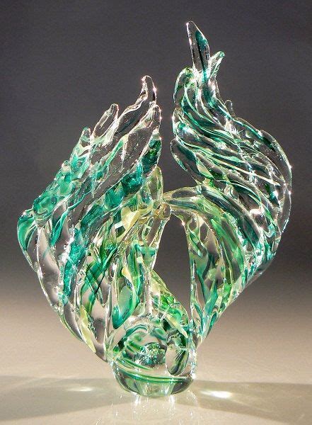 Emerald Wing Laurel S Signature Woven Glass Laurel Marie Hagner Art Of Glass Blown Glass Art