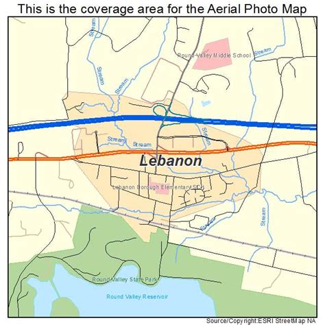 Aerial Photography Map Of Lebanon Nj New Jersey