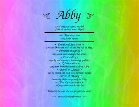 Meaning Of Name Abby Names With Meaning Abby Meant To Be