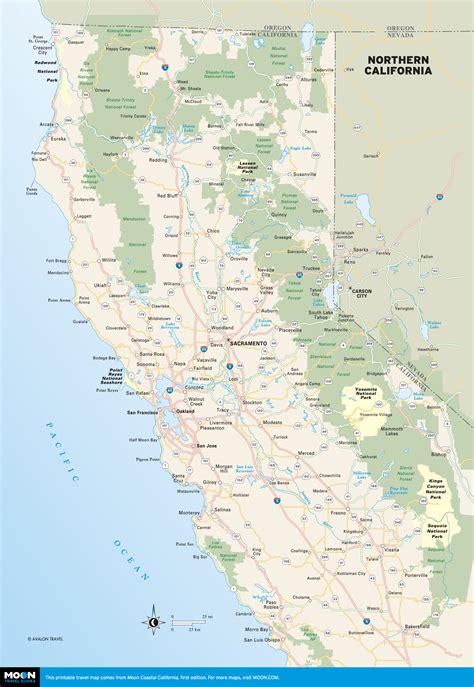 4 Day Northern California Road Trip Itinerary Moon