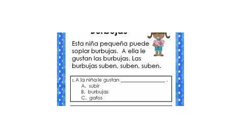spanish reading comprehension worksheets