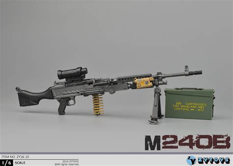 Zy 16 10 Zy Toys M240b Machine Gun In 16 Scale Ekia Hobbies