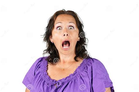 Shocked Woman With Open Mouth Stock Photo Image Of Mouth Person