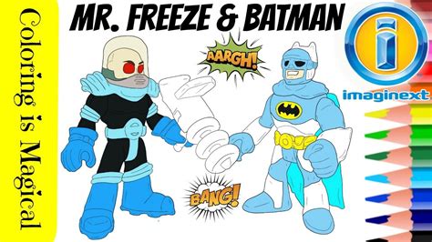 Colouring mr ze lego colouring, mr ze strong coloring. Mr. Freeze & Batman Imaginext Standoff Coloring Page Video ...