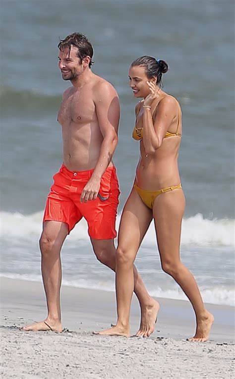 bradley cooper and bikini clad irina shayk celebrate the end of summer with sexy beach getaway