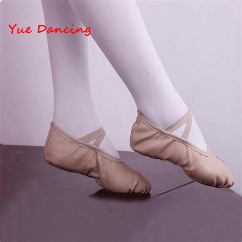 Aliexpress Com Buy Nude Skin Color PU Leather Ballet Dance Shoes