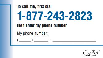 I've had pretty good luck just using google a phone number to find out who's calling. CapTel Call-Me Cards - For CapTel 800 & 840 users only