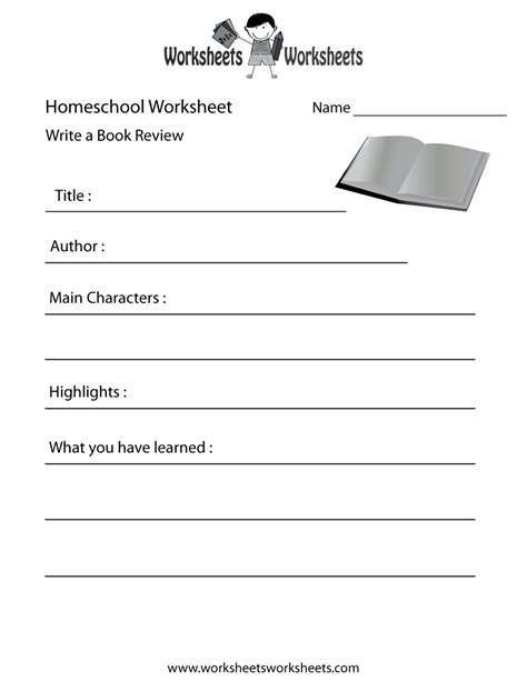 Printable Homeschool Worksheets Free