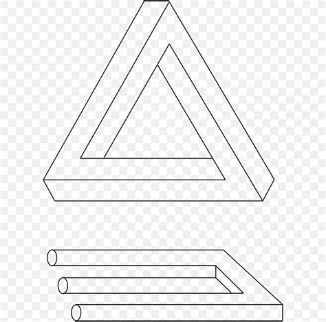 Penrose Triangle Impossible Object Impossible Trident Drawing Optical