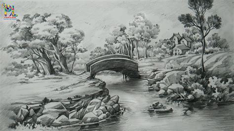 Free pdf downloads are available for each and every project. Landscape Drawing In Pencil Pdf at PaintingValley.com | Explore collection of Landscape Drawing ...