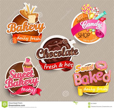 Make sure important aspects of your design (like text and logos) are inside the safe area (to avoid the chop!) Food Label Or Sticker Design Template Stock Vector ...