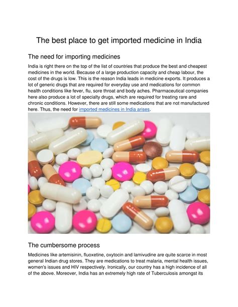 Ppt The Best Place To Get Imported Medicine In India Converted