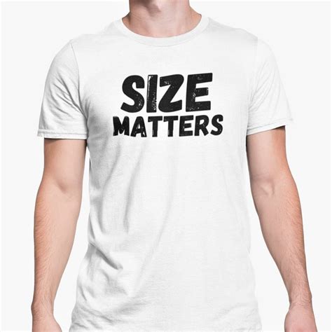 Size Matters T Shirt Novelty Funny T Joke Present Office Etsy Uk