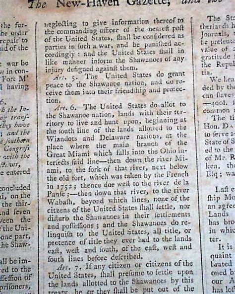 A Treaty With The Indians Rarenewspapers Com