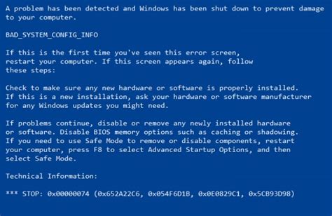 Cómo Arreglar el Error Bad System Config Info en Windows