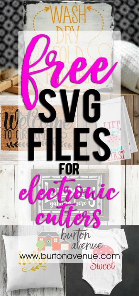 Free Svg Files For Cricut Silhouette And Other Electronic Cutters