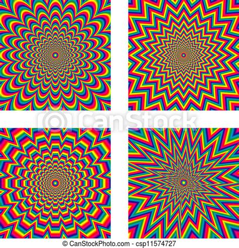 Optical Illusion Hypnotic Optical Illusion Vector Canstock