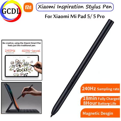 Xiaomi Stylus Pen For Xiaomi Mi Pad 5 Pro Tablet Xiaomi Smart Pen 240hz