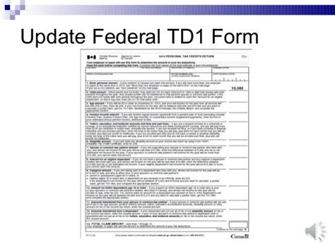Td1on Fillable Form Printable Forms Free Online
