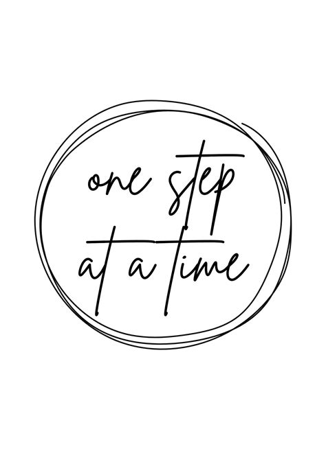 One Step At A Time Digital Printable File Gallery Wall Etsy