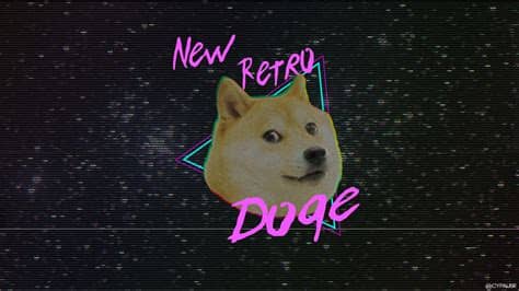 White and pink led light, retrowave, vaporwave, purple, dark background. doge, Retro style, New Retro Wave, Animals, Dog, Shiba Inu ...