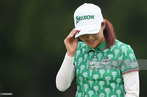 Hina Arakaki Of Japan Reacts After Her Putt On The 15th Green During