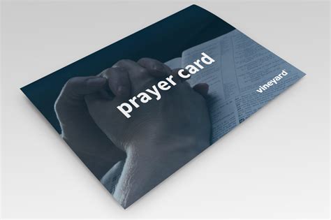 Prayer Request Postcards Hands Folded On Bible