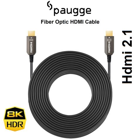 Paugge Hdmi 2 1 AOC Active Optical 5 Metre Fiber HDMI Kablo 8K 60Hz