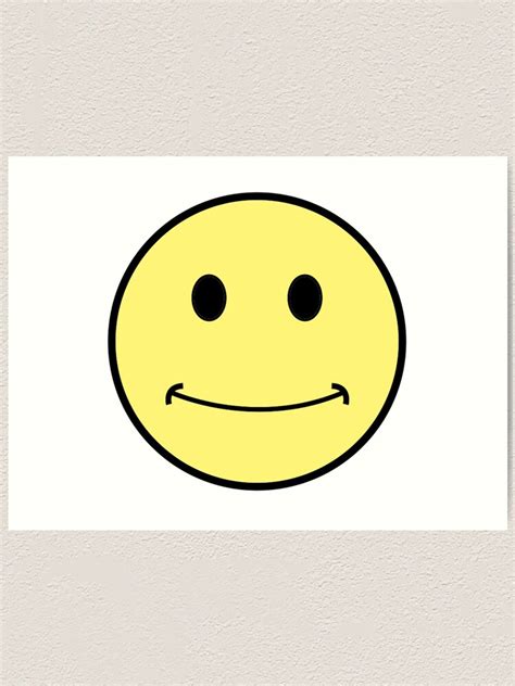 Smiley Face Art Print By Zday15 Redbubble
