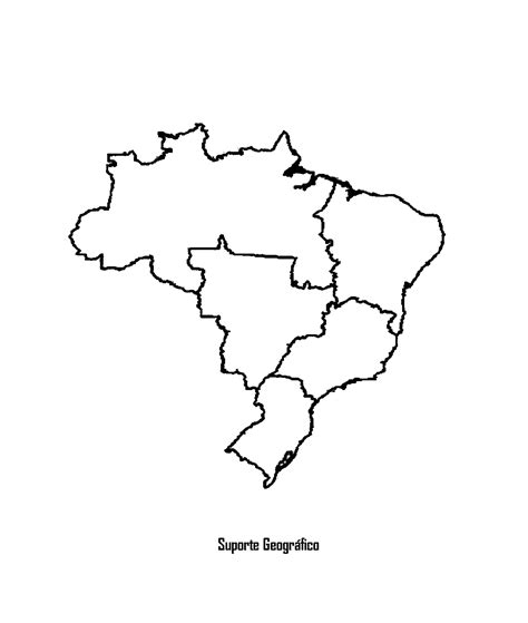Mapa Das Regiões Do Brasil Para Colorir YaLearn