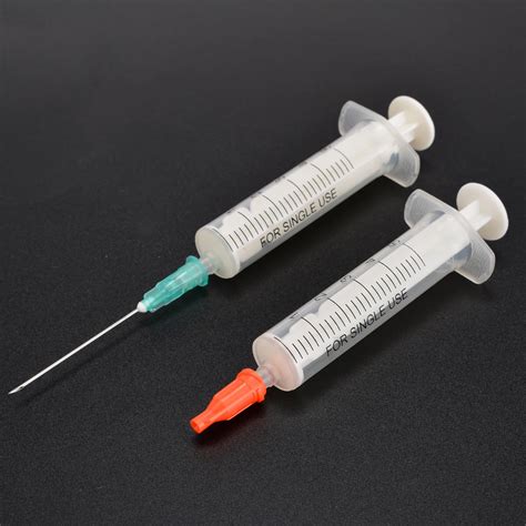 5 Set 5ml Disposable Plastic Syringes Measuring Syringe With 21g Needle