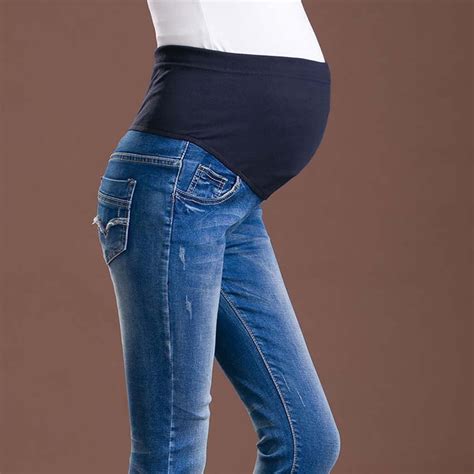Maternity Jeans Pants For Pregnant Women Clothes Trousers Nursing Prop