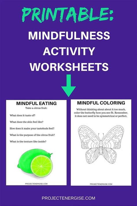 Printable Dbt Mindfulness Worksheets Free Easy Returns On Millions Of