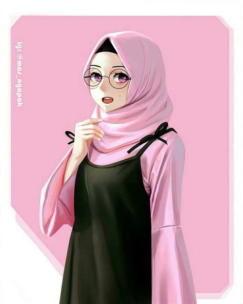 Janganlah melihat dari gaya maupun stell nya. Kartun Muslimah Bercadar Terbaru Instagram - Berbagai ...