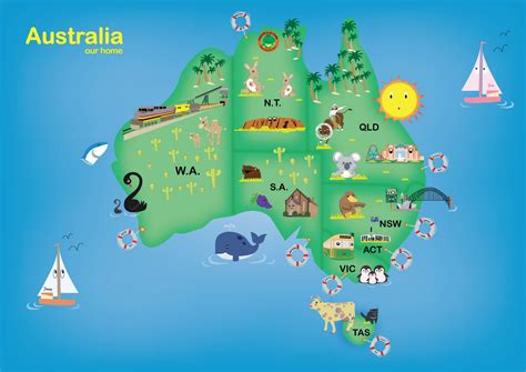 Jules Ang Kids Aussie Map
