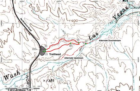 Hiking Around Las Vegas Lake Mead Nra Wetlands Trail Map