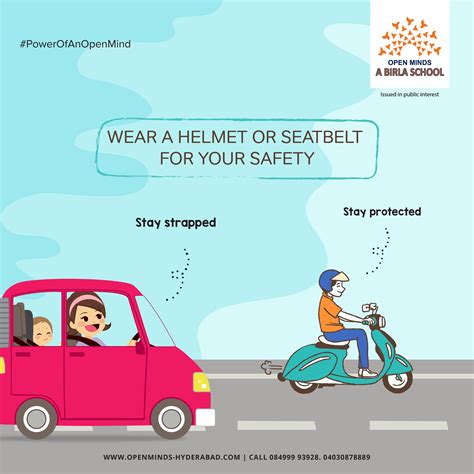 always wear a helmet and seatbelt when you re driving a car or bike and prevent yourself from