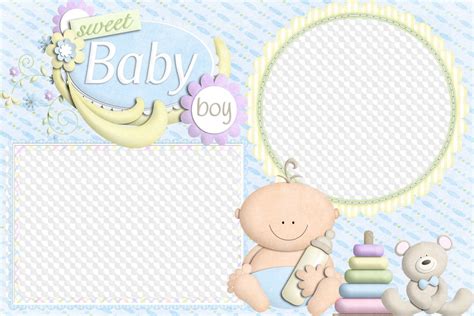 Our Sweet Baby Baby Boy Photo Frame Png Free Download