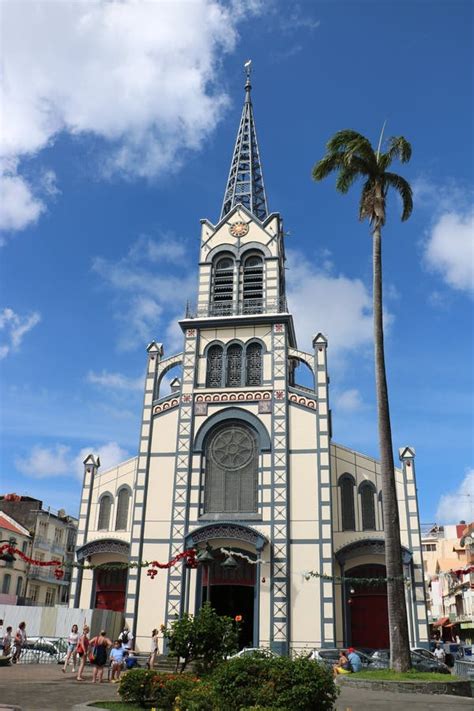 St Louis Cathedral Fort De France Martinique Editorial Photo Image