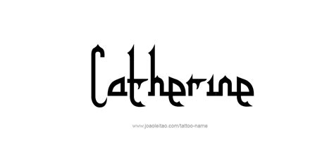 Catherine Name Tattoo Designs