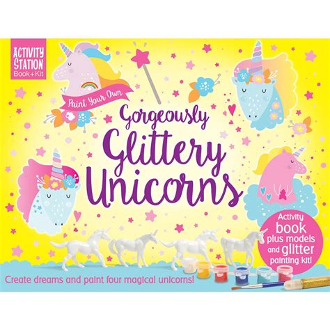 Activity Station Book Kit Paint Your Own Gorgeously Glittery