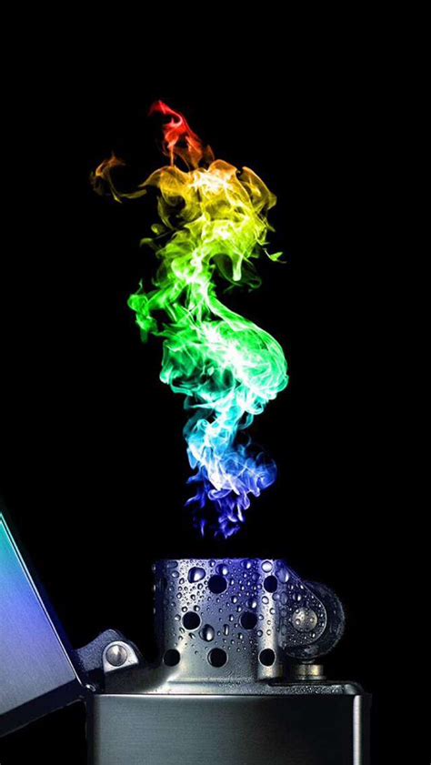 Rainbow Flame Flamebow Cool Desktop Backgrounds